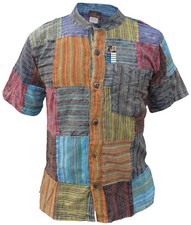 Striped Patch Short Sleeve