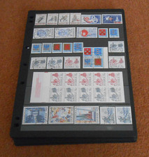 Sweden stamp collection mint & used 1984-1995 on 50 sides of Hagner stock sheets