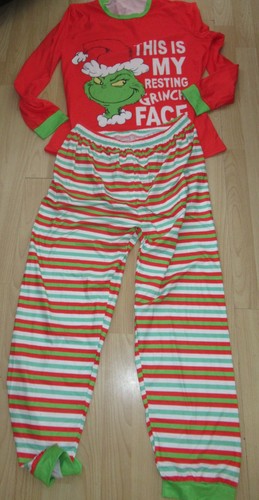 Unisex grinch pyjamas size m - unisex,