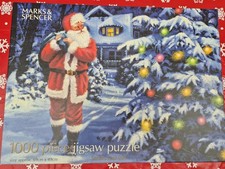 1000 Piece Jigsaw Puzzle Christmas "Santa's Last Call" from Marks & Spencer 