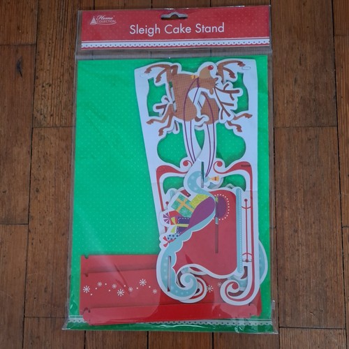 Sleigh cardboard cupcake - cupcake, stand