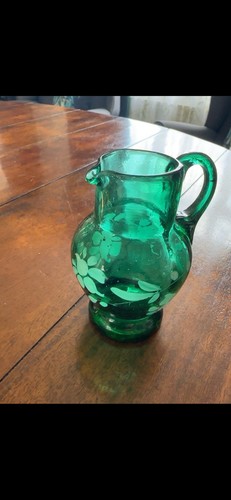 Antique victorian hand - hand, blown