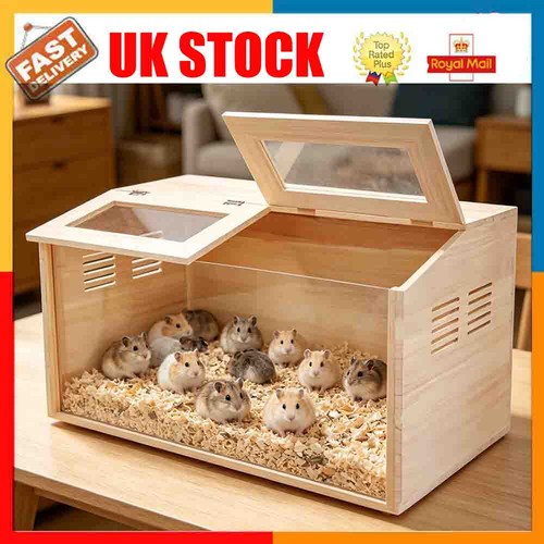 Glass chewproof hamster cage - glass,