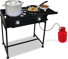 Double Burner Propane Stove -