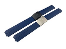 20mm Navy Blue Rubber Silicone Strap Band fit TISSOT Sport Watch T-Touch Clasp