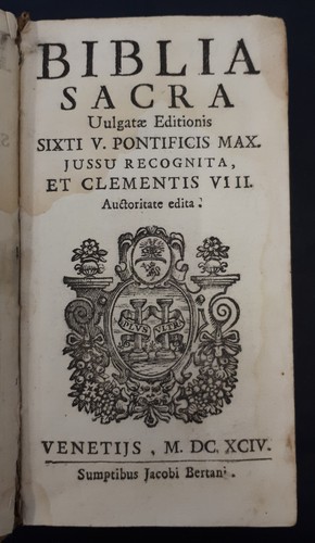 Sacred bible vulgatae - bible,