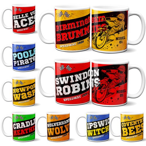 Personalised speedway mug - speedway,