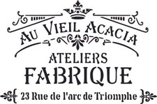 Stencil Shabby Chic FRENCH