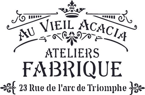 Stencil shabby chic - chic, french