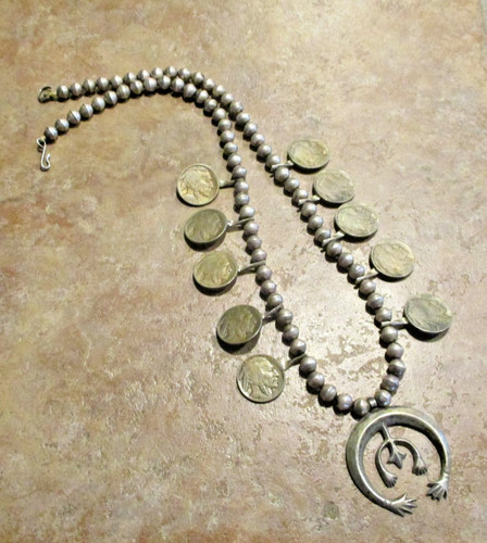 Old navajo silver sandcast - old,