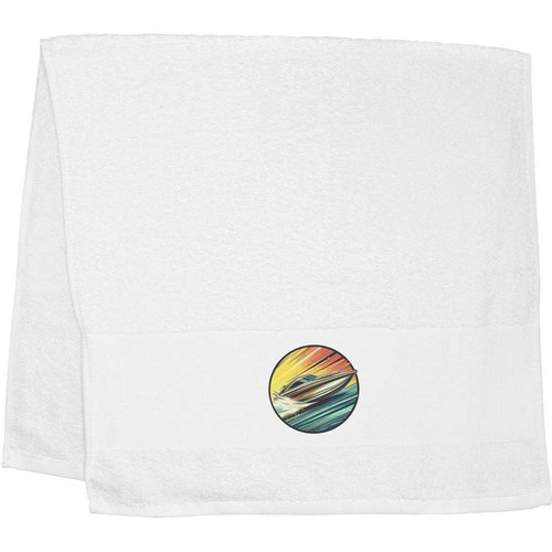 Powerboat racing hand - hand, towel
