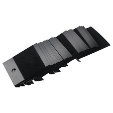 100Pcs Black Velvet Plastic