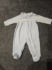 Zip Zap Boys Baby Blue Romper