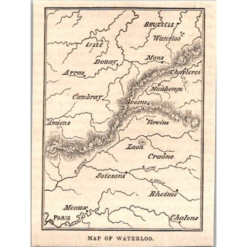 Map waterloo 1854 the - of,