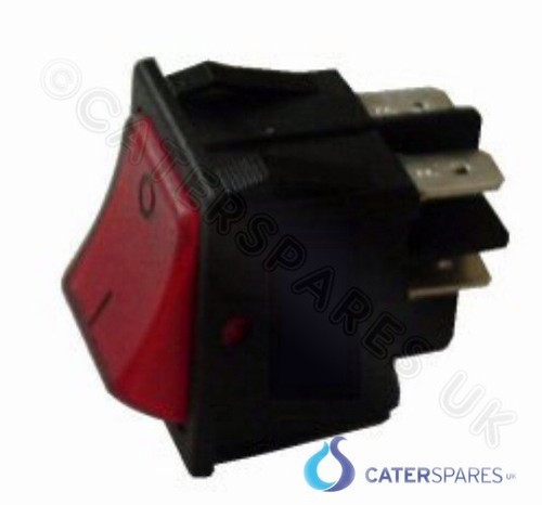 16amp red rocker switch - red,