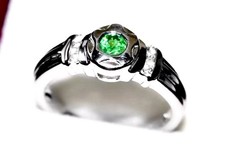 9ct White Gold Natural