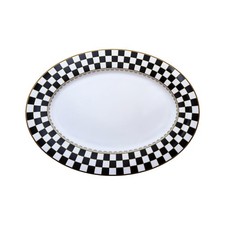 Checker Oval 14-inch Serving