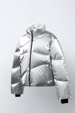 ZARA Kids Silver Puffer Jacket