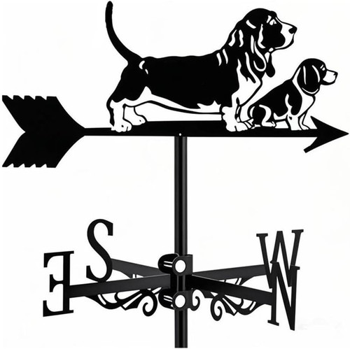 Basset hound weathervane - basset, art