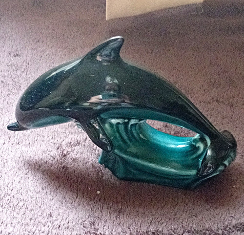 Unmarked green glass - green,