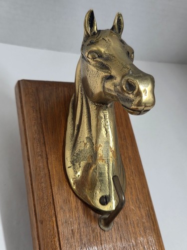 Brass horse head - horse,