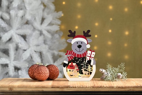 Festive 25cm battery lit - 25cm,