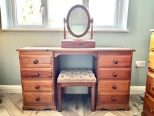 Solid pine dressing table - pine, with