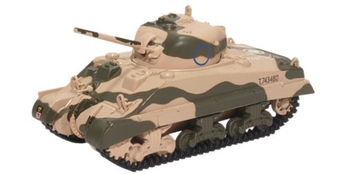 Oxford diecast 76sm001 sherman - oxford,