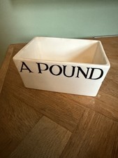 Emma Bridgewater 1/2lb  Pound Butter Dish No Lid Used