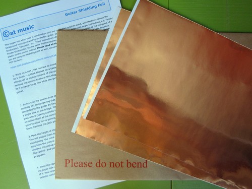 Guitar copper shielding - copper,