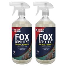 Fox Repellent Spray - 2 x 500ml Trigger Spray, Spear & Jackson, Natural Formula
