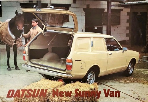 Datsun sunny b310 - van, brochure