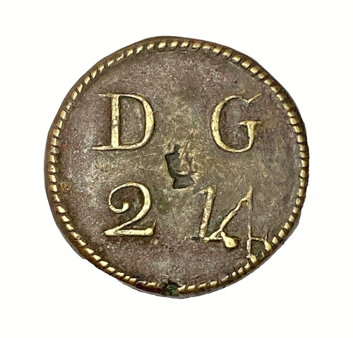 1772 george iii - george, brass