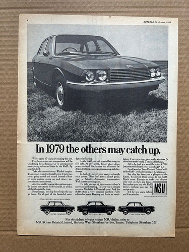 Nsu ro80 memorabilia - nsu,