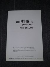 Yamaha Parts List FS1E-DX - 1975 - 596 28198-G5