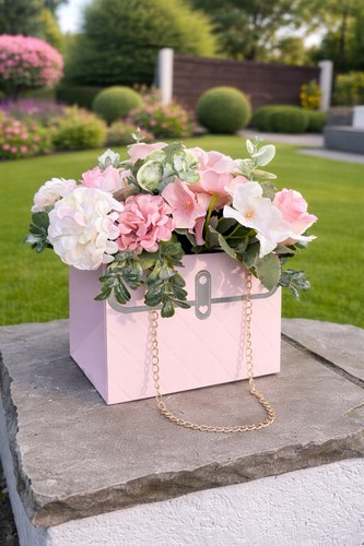 Artificial flowers set inside