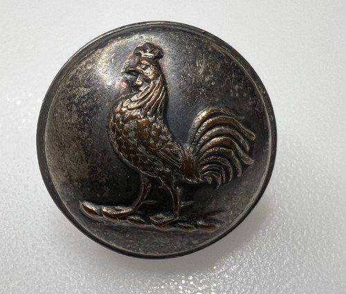 Antique livery button - button, cockerel