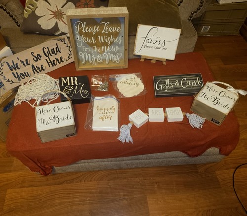 Assorted wedding decorations - wedding,