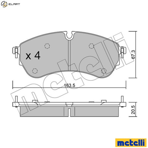 Brake pad set - brake,