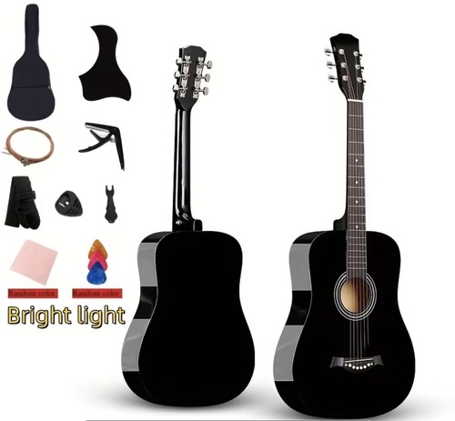 Acoustic guitar with gig - guitar,