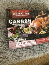 BNIB Merten & Storck pre-seasoned carbon steel roaster 15" x 11"