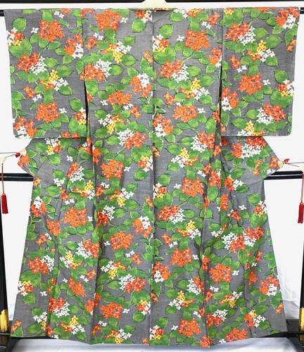 Japanese vintage kimono silk - vintage,