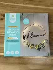 Welcome Hanging Hoop Solar