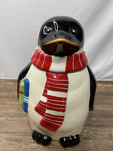 Christmas ceramic cookie jar - christmas,