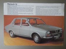 RENAULT 12 RANGE orig 1972 UK