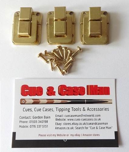 Leather cue case catches - leather,