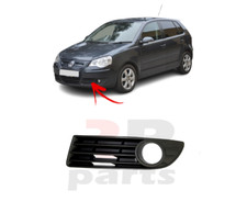 FOR VW POLO 2005 - 2009 NEW FRONT BUMPER FOG LIGHT GRILLE BLACK LEFT N/S