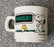 Rare Vintage Snoopy Mug 'Smile!' 1958 1965