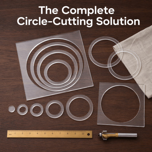 9pcs acrylic router template - 9pcs,