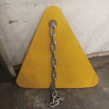 London Triangle Wheel Clamp with chain - yellow Good Condition